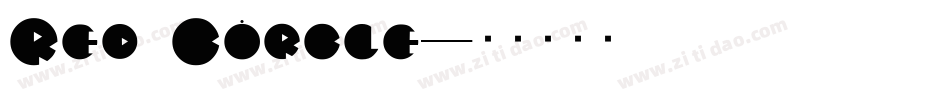 Red Circle字体转换